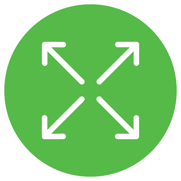 Growth process icon