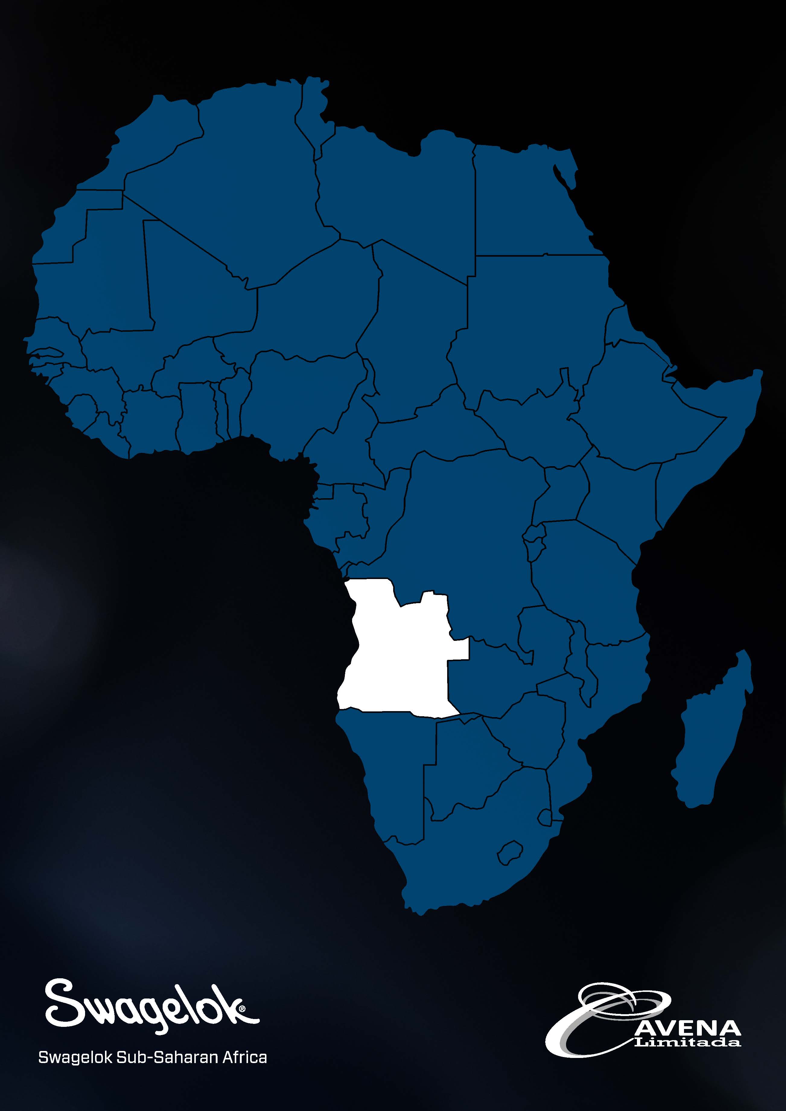 Cavena Ltd, Angola map, Africa Map 