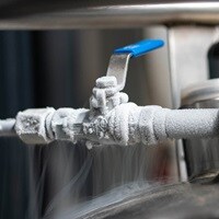 Frost on Industrial Valve