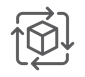 Gray outline of a gear with a wrench, signifying manufacturing, process improvement, and hands-on service.