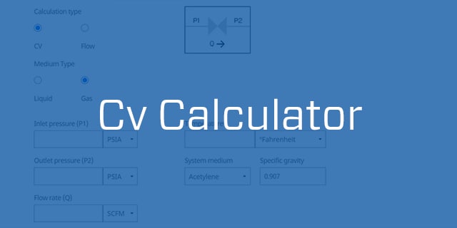 Cv calculator
