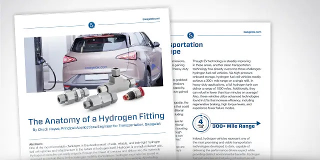 White Paper: Hydrogen Vehicle Refueling—Anatomy of a Hydrogen Fitting