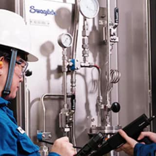swagelok engineering services being performed onsite