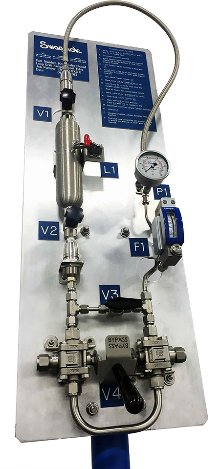 grab sample transparent