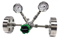regulator with flange