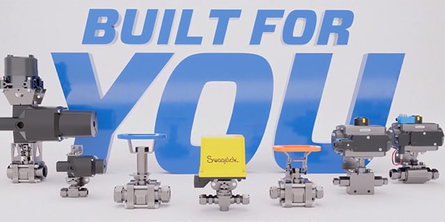 swagelok actuated valves
