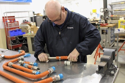 Mike Koster in the Fabrication Center.