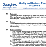 Quality and Business Planning Document