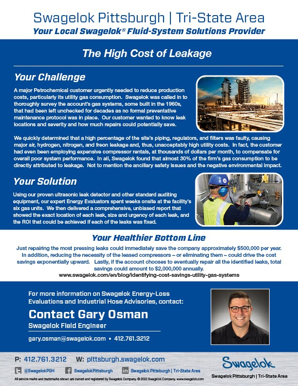 the high cost of leakage case study