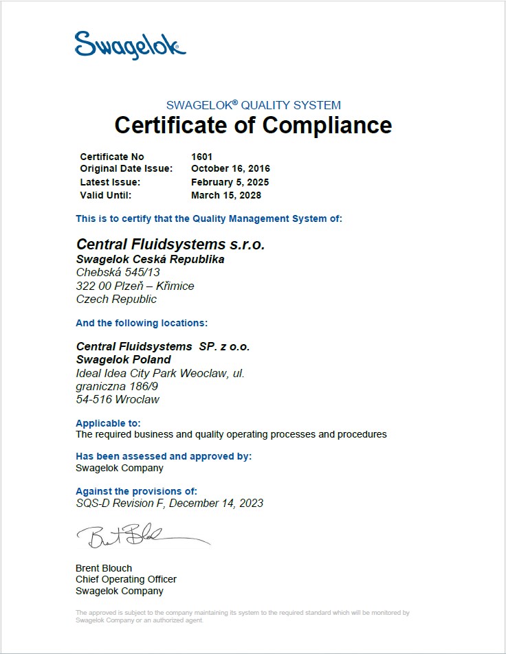 SQS certificate