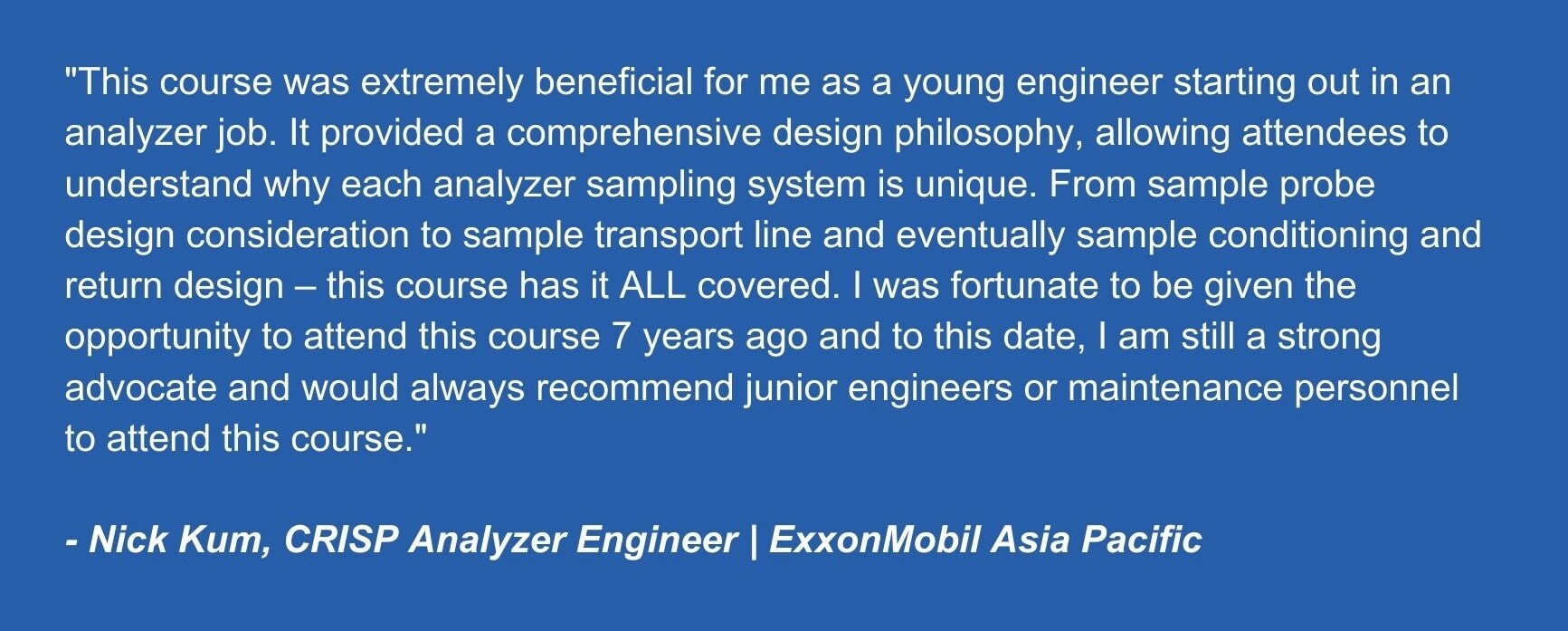 PASS Customer Testimonial