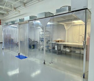 modular class 100 cleanroom