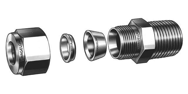 assembling swagelok tube fitting