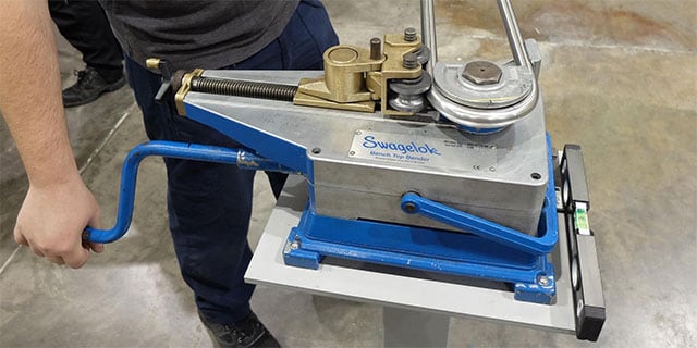 swagelok bench top tube bender