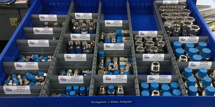 Swagelok Organized Parts Drawer