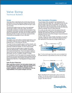 Swagelok Valves Selection Bulletin