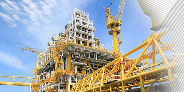 Image showing an offshore oil rig