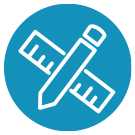 Icon indicating fluid system design and assembly services