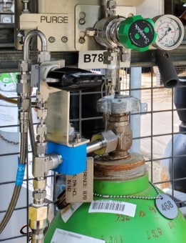 Gas distribution system at chemical company