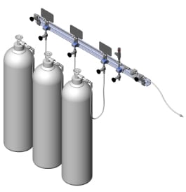 Sous-système de distribution de gaz à entrée de source Swagelok (SSI)