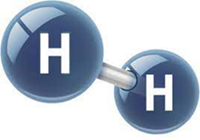 Hydrogen illustration (H2)