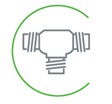 Icône raccord pour tube
