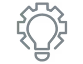 Light bulb icon representing oil and gas industry solutions