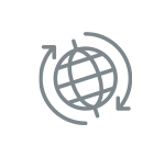 Spinning globe icon
