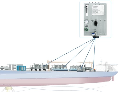 FPSO 선박의 그랩 샘플링 시스템