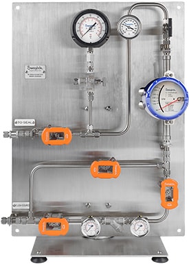 seal support panel with m4 flowmeter