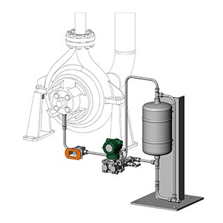 Mechanical Seal Support System, API Plan 65A Leakage Collection with Reservoir