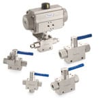 Medium- and high-pressure ball valves