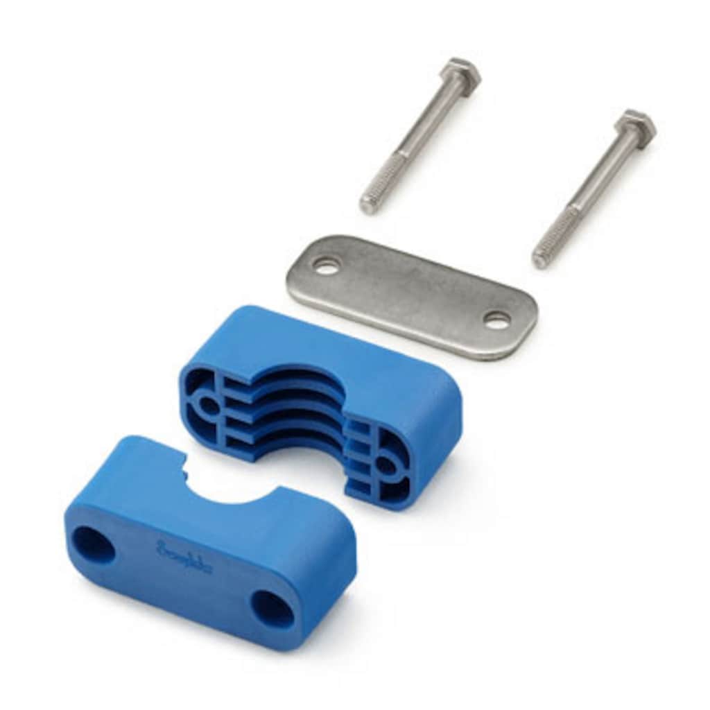 Tubing and Tube Accessories — Support System — Bolted Plastic Clamp Pipe Support