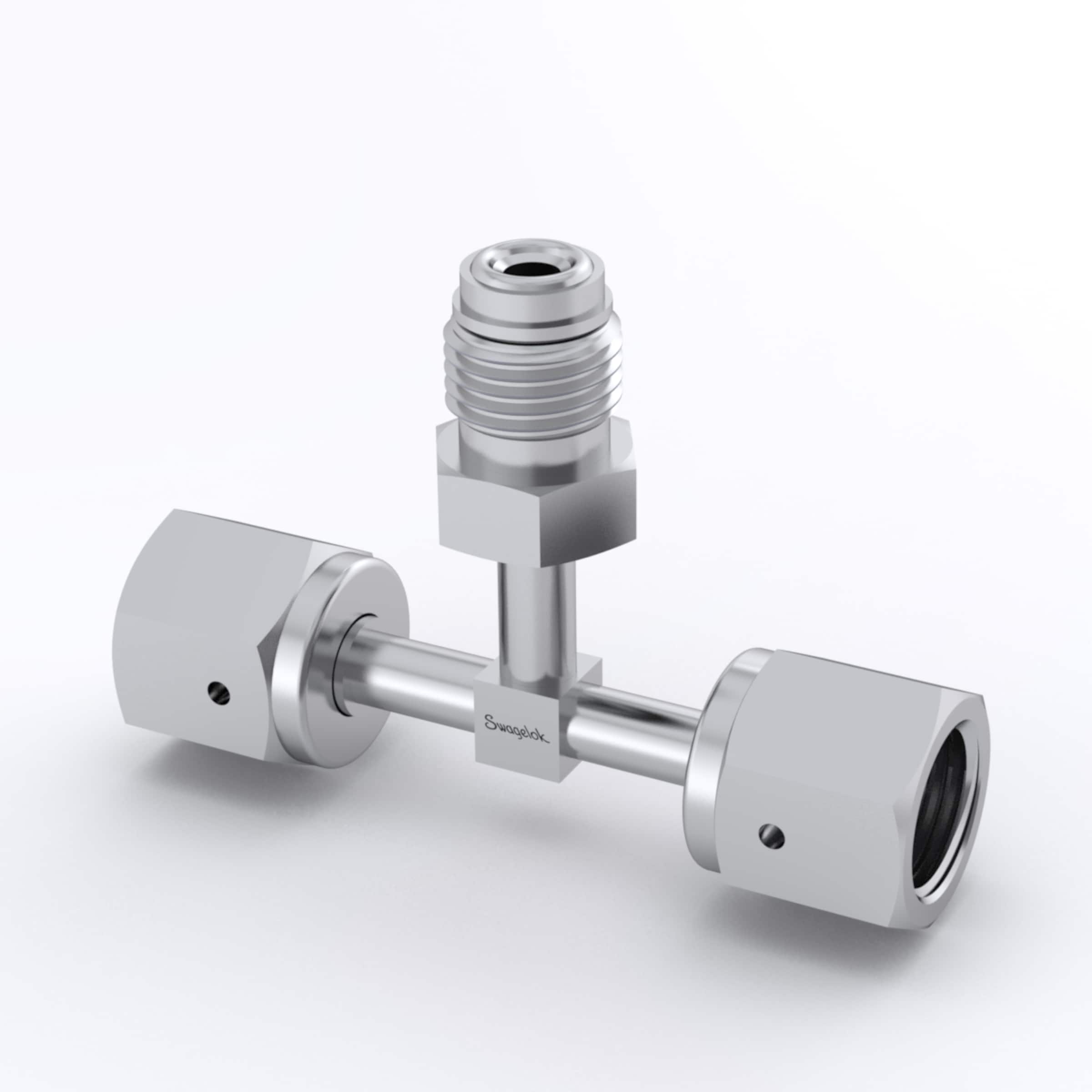 316L VAR Welded VCR Face Seal Fitting, 1/4 in. Female WVCR x 1/4 in