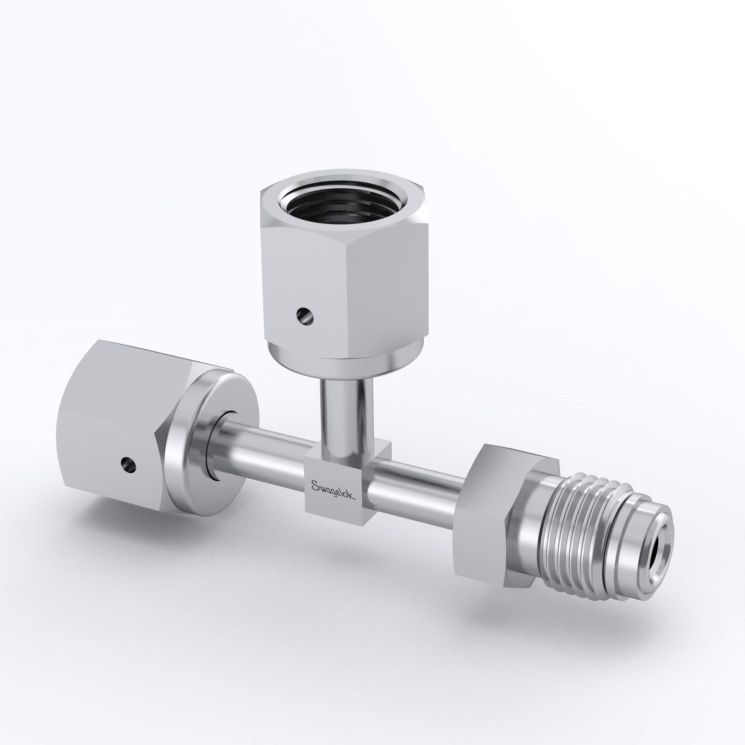 316L VAR Welded VCR Face Seal Fitting, 1/4 in. Female WVCR x 1/4 in