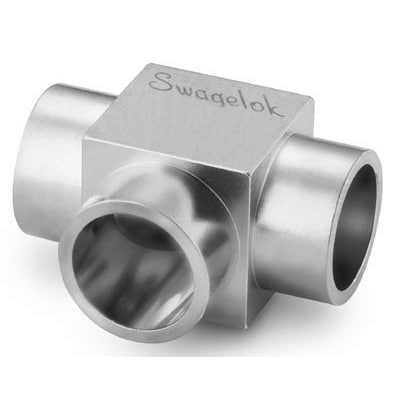 swagelok 316l 1/4” micro weld tee 