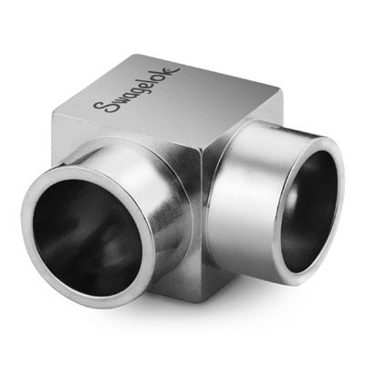 Parker 4-4 MEM1-SSV-.035-PE Micro Weld 90° Elbow EP Stainless 6LV-4MW-9P 1/4 