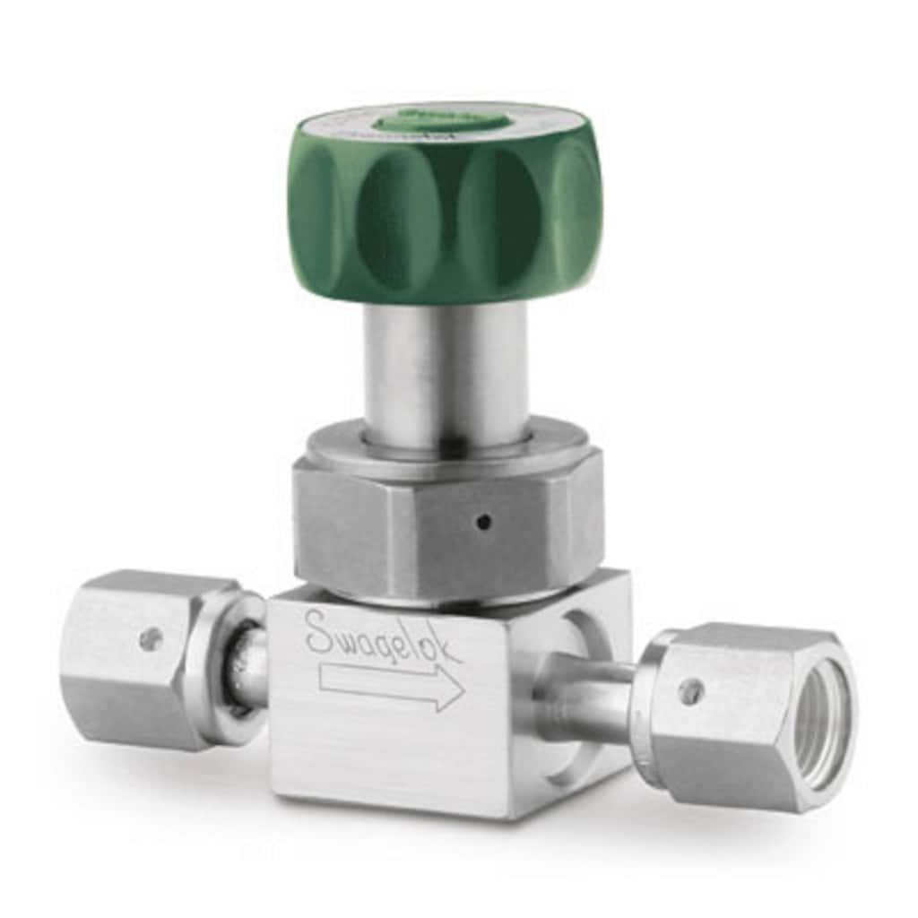 Diaphragm-Sealed Valves — Ultrahigh-Purity High-Flow Diaphragm Valves, DF Series — Straight Pattern, Manual Actuation