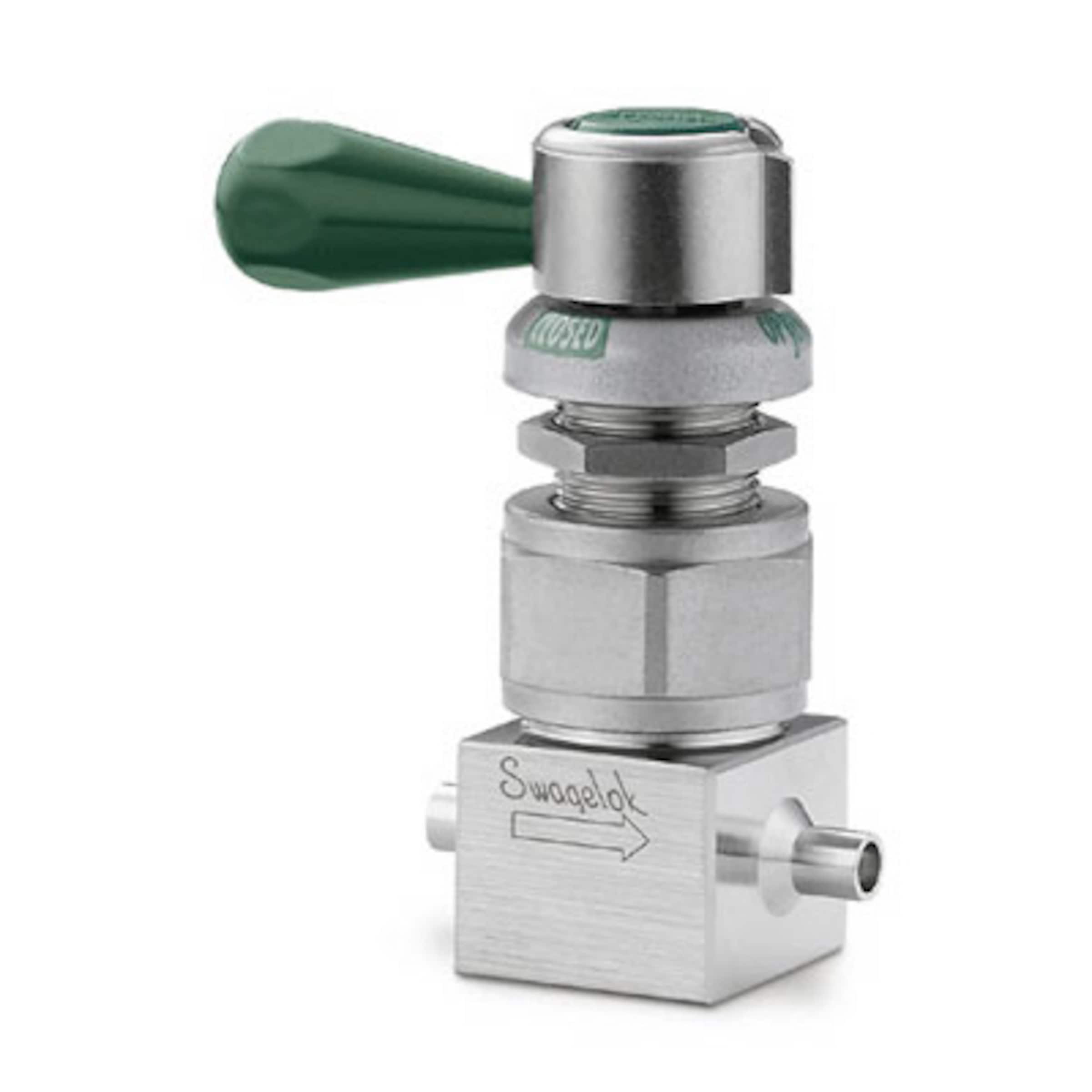 316L VAR High Purity High Pressure Diaphragm Sealed Valve, 0.14 Cv, 1/4
