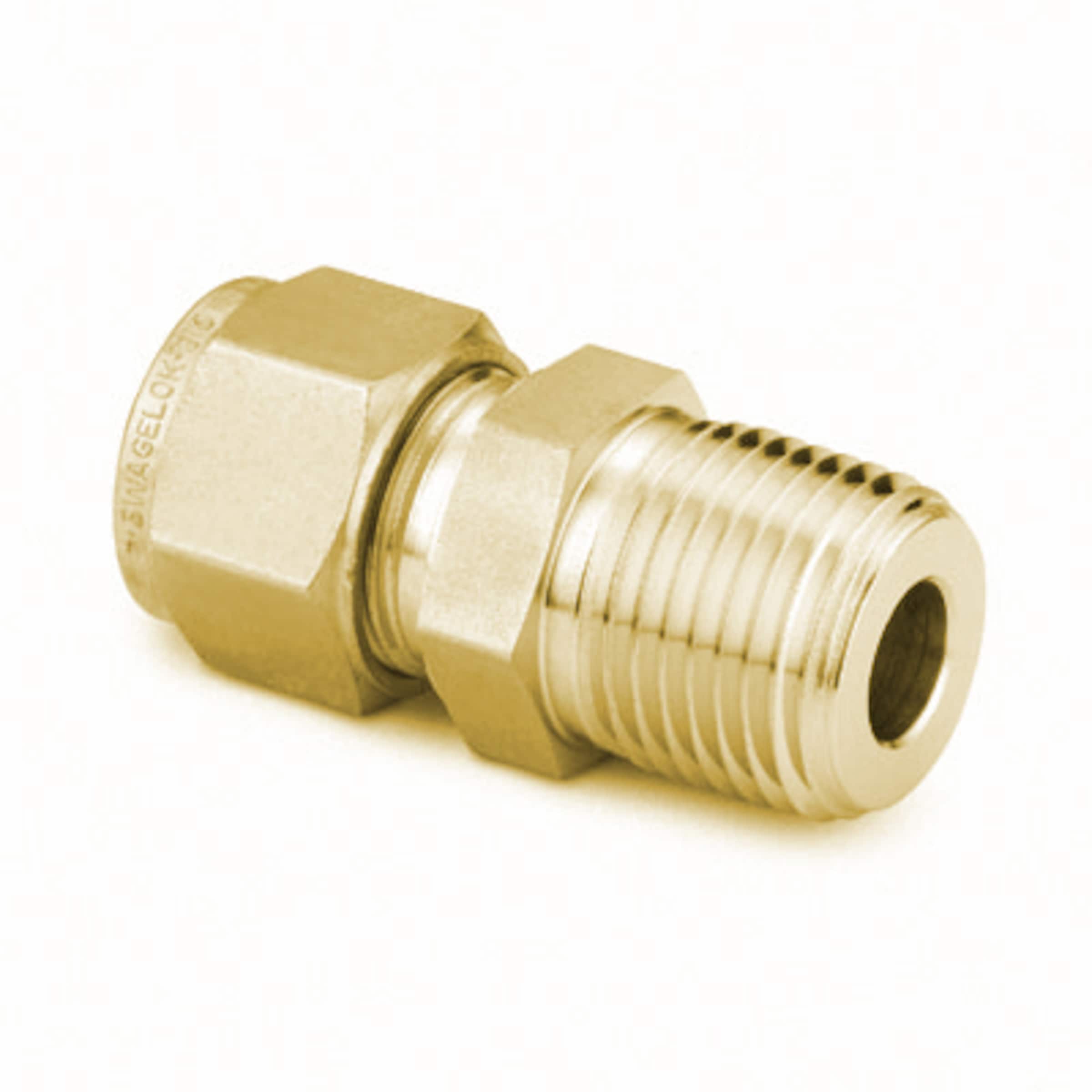 Brass Swagelok Tube Fitting, Male Connector, 10 mm Tube OD x 1/4 in. Male  NPT, Male Connectors, Tube Fittings and Adapters, Fittings, All  Products