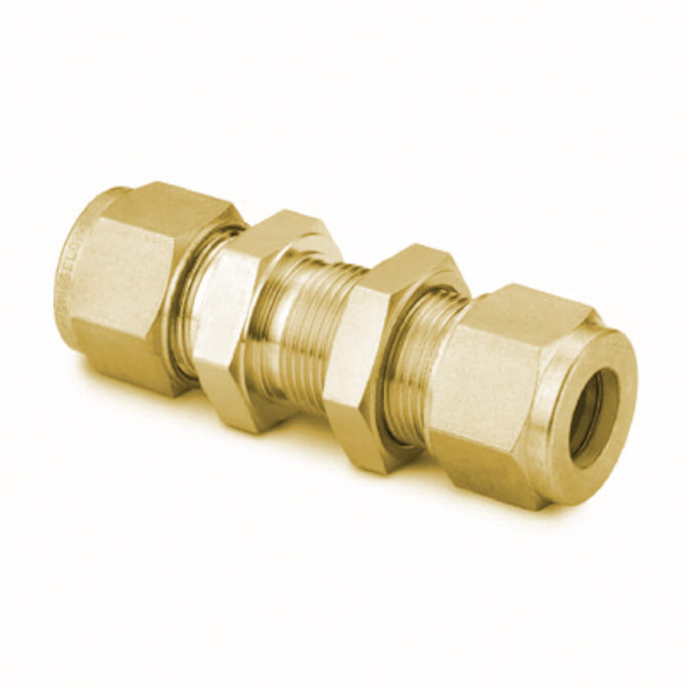 Brass Swagelok Tube Fitting, Bulkhead Union, 8 mm Tube OD Bulkheads