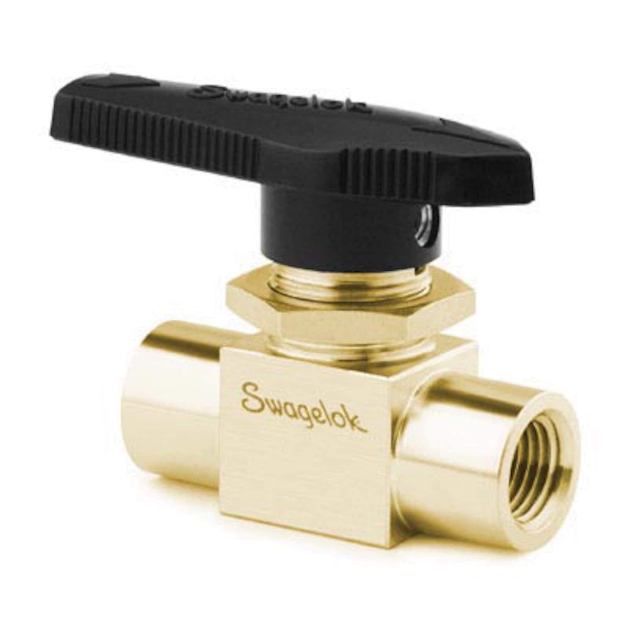 Brass 1Piece 40 Series Ball Valve, 0.5 Cv, 1/8 in. FNPT OnePiece