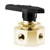 Ball and Quarter-Turn Plug Valves — One-Piece Instrumentation Ball Valves, 40G and 40 Series — 4-Wege Kreuzschaltung