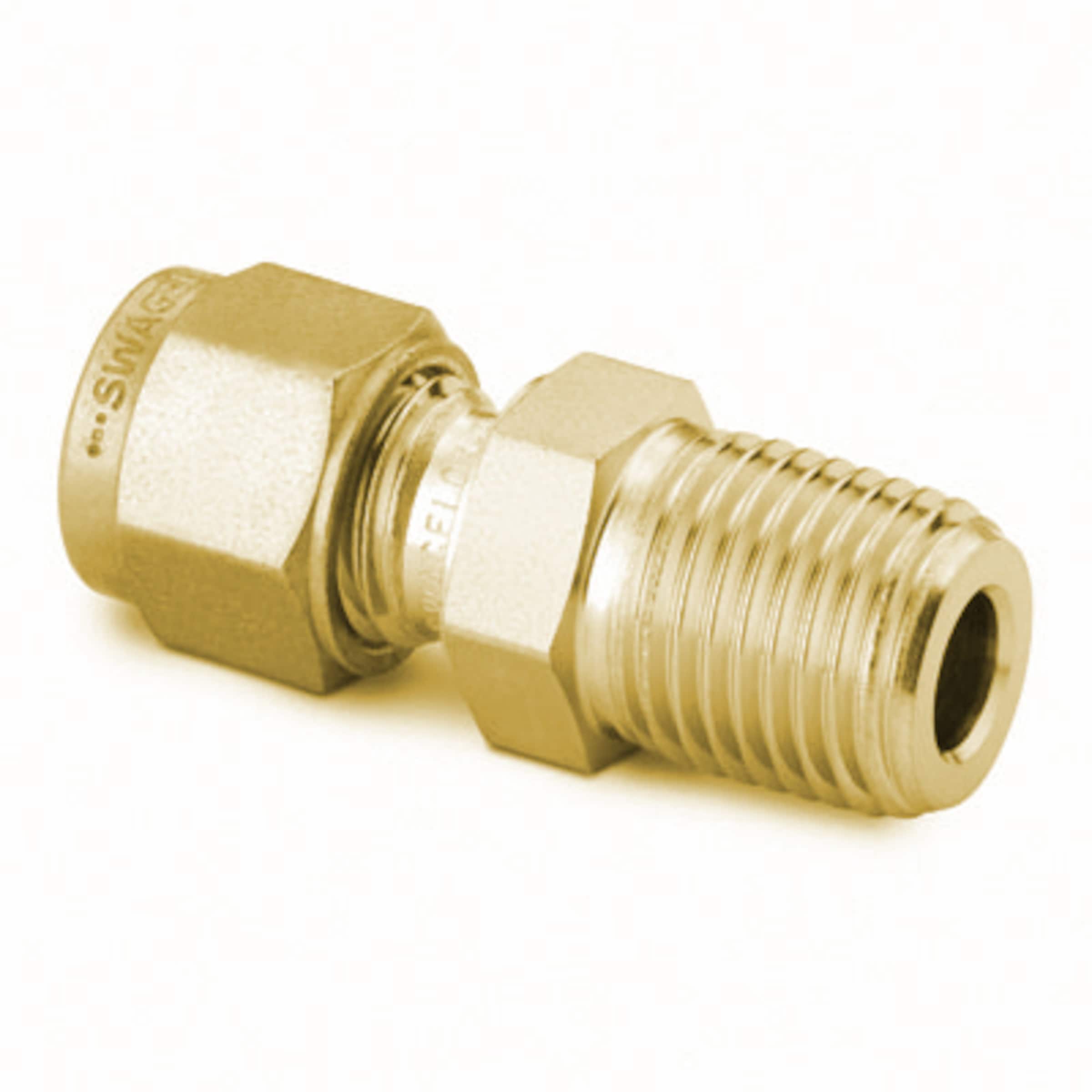 OD:20.5mm Fevas 16mm Hole X 1/2 BSPT Male Thread Straight Quick Connector Pneumatic Fittings Brass Hose Connector 