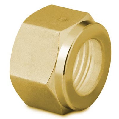 Brass Female Nut for 1/2 in. VCO O-Ring Face Seal Fitting | Spare