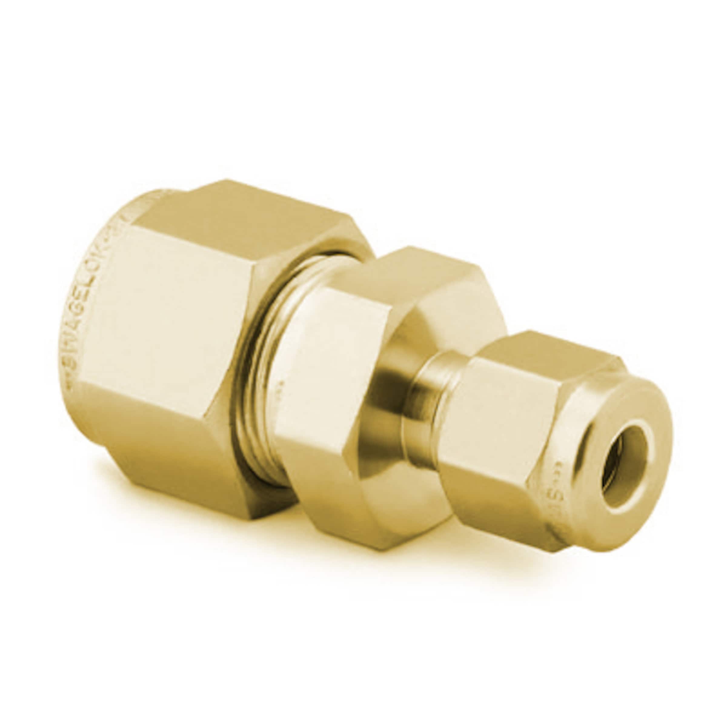 Brass Swagelok Tube Fitting, Reducing Union, 1/4 in. x 1/8 in. Tube OD