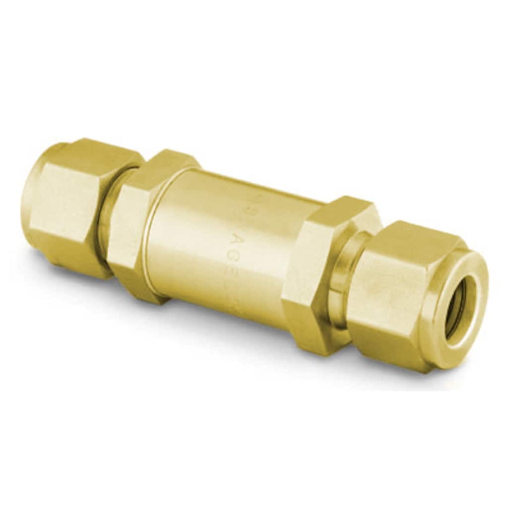 Brass In-Line Particulate Filter, 1/8 in. Swagelok Tube Fitting, 2 Micron  Pore Size, Particulate Filters, Filters, All Products