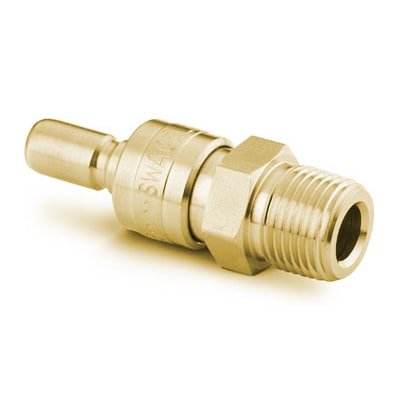 Swagelok QC6 KEY 1 Black Brass Quick-connect Adapter 3/8in Npt 