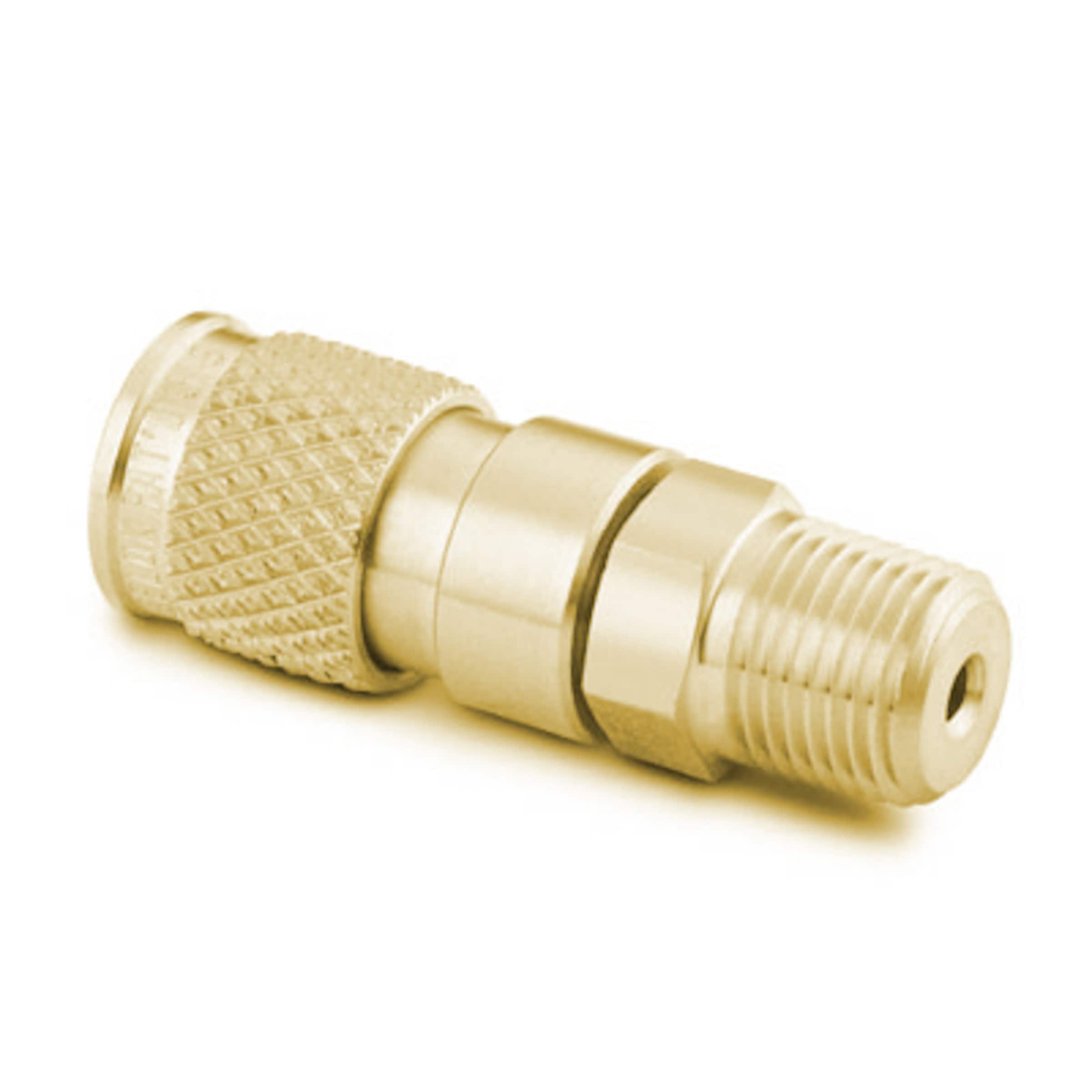 Brass Miniature Quick Connect Body, 0.05 Cv, 1/8 in. Male NPT