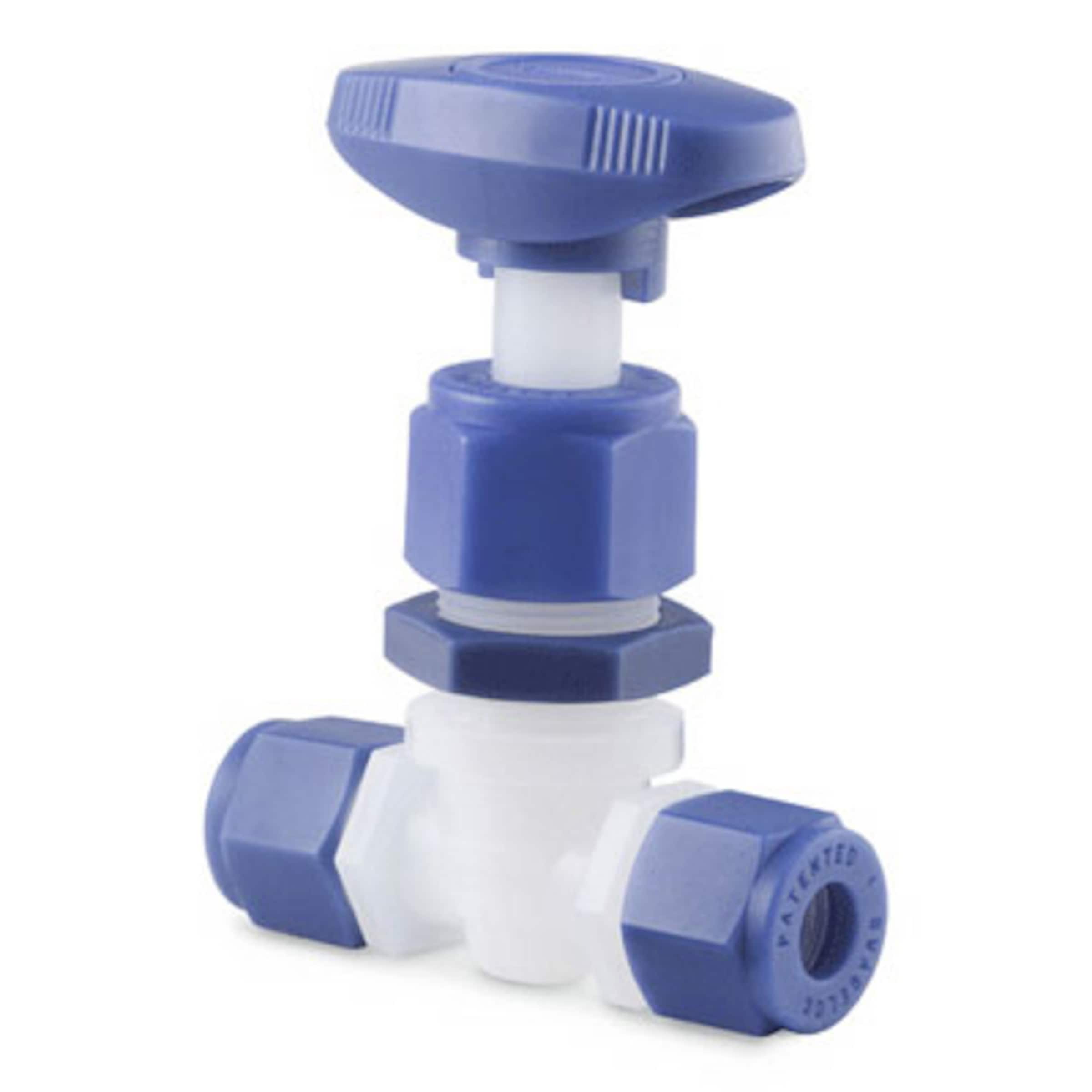 PFA Needle Valve, 1/4 in. Swagelok Tube Fitting
